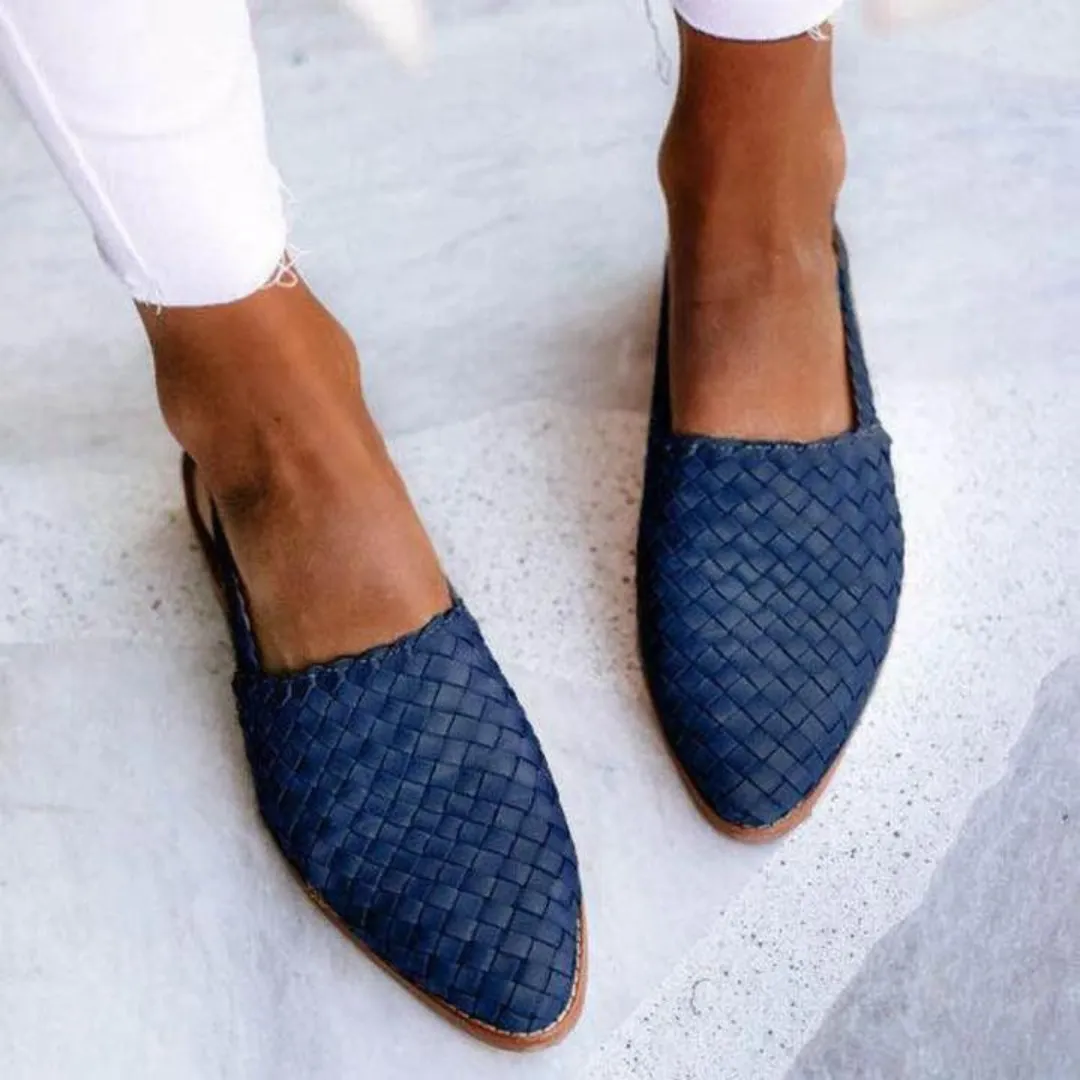 Claire | Leather Handcrafted Low Sandals