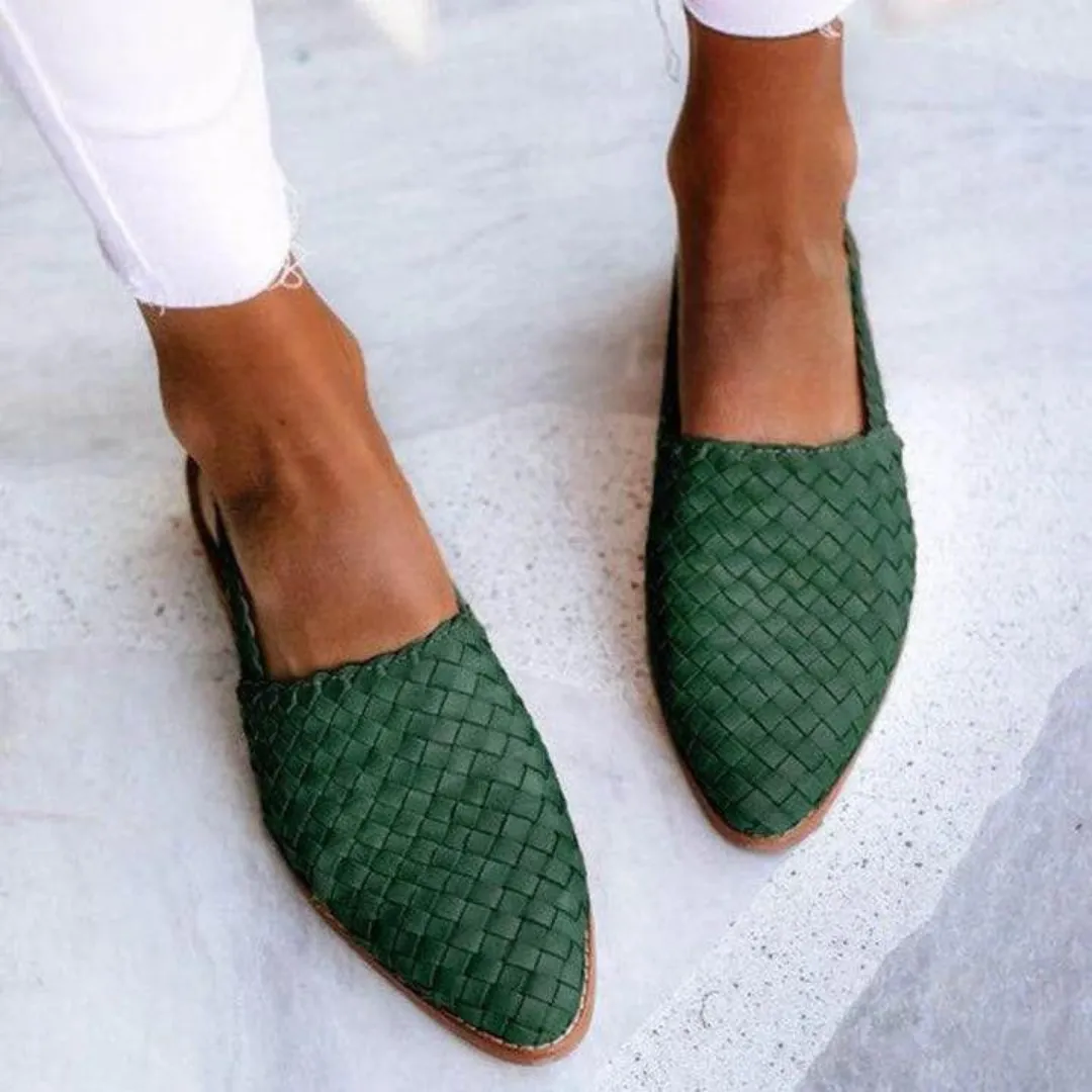 Claire | Leather Handcrafted Low Sandals