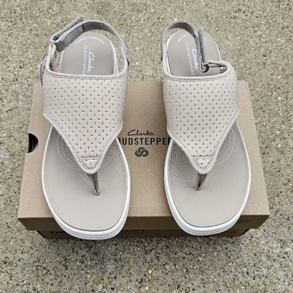 Clarks cloudsteppers cushion sandals women's size 9&amp;10&amp;11