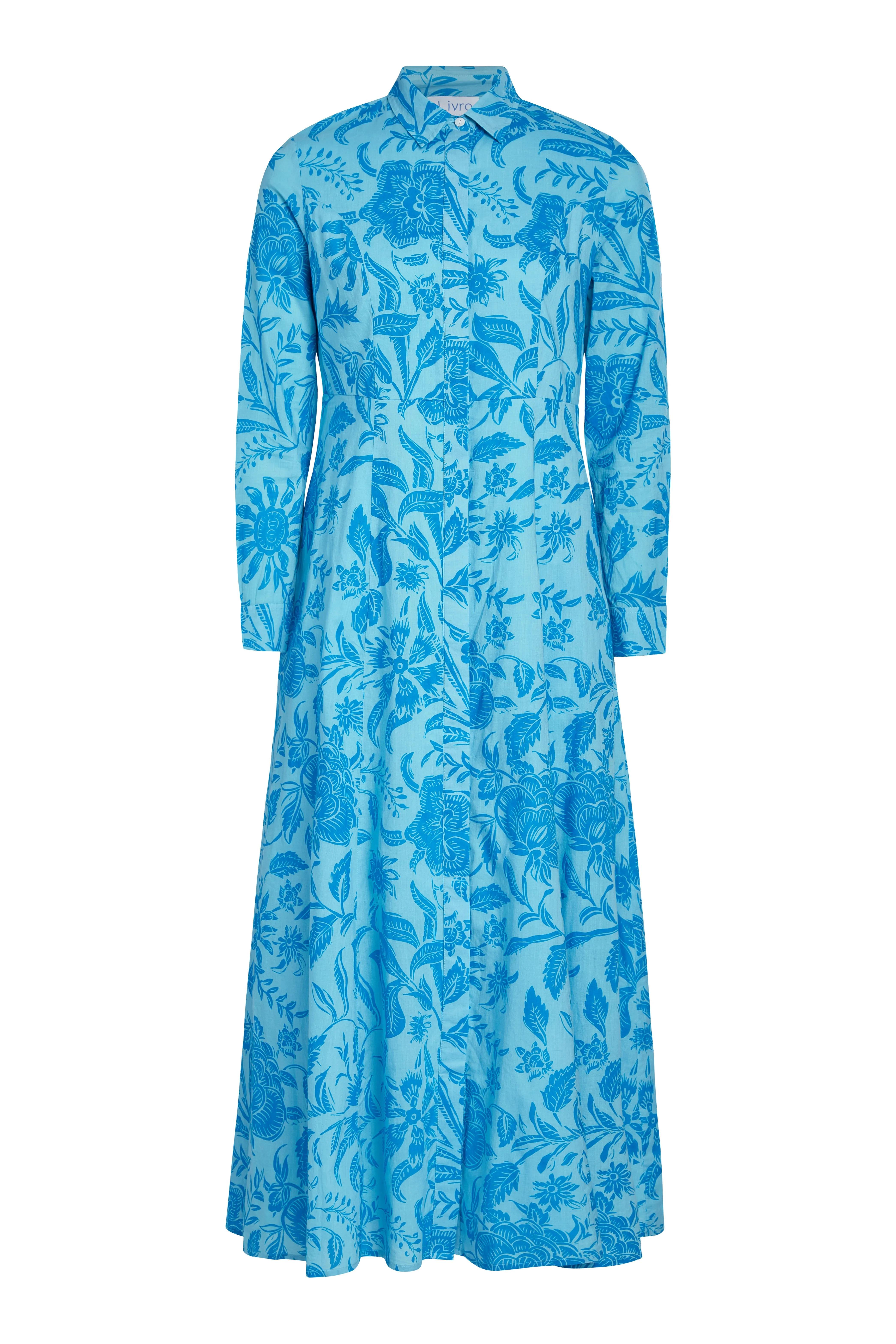Classic Shirtdress - Blue Blossoms
