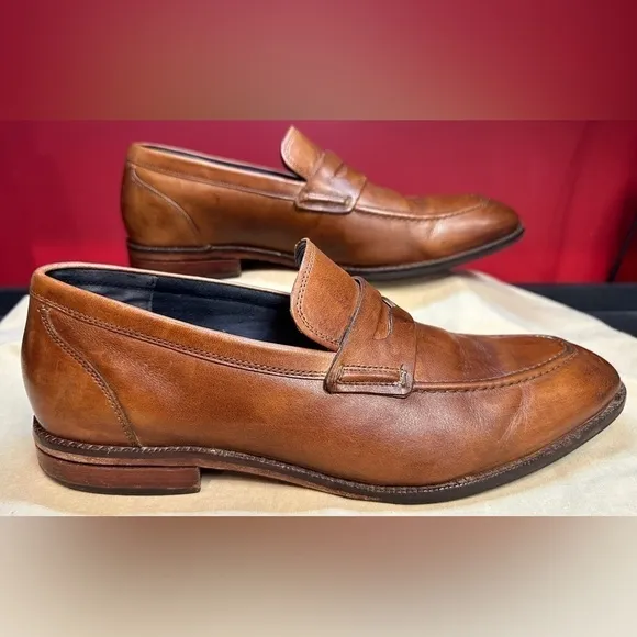 Cole Haan Grand.360 Penny Loafers Brown Leather Slip On Men’s Size 10.5M