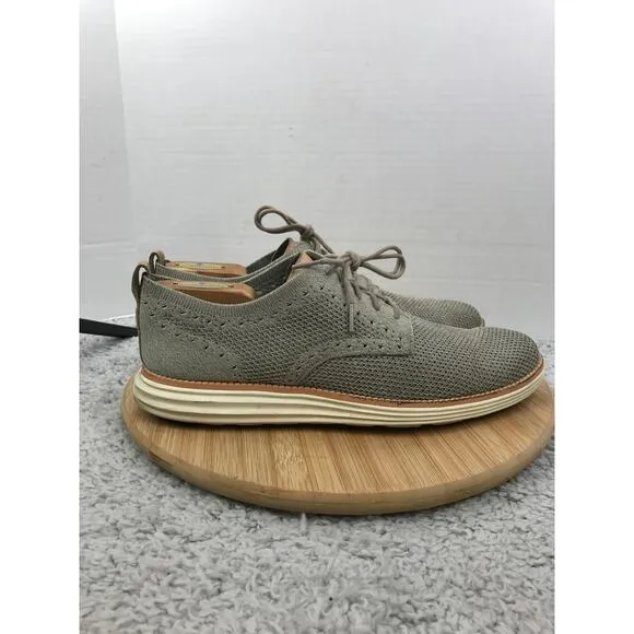 Cole Haan OriginalGrand Gray Stitchlite Plain Toe Casual Oxford Sneakers Mens 10