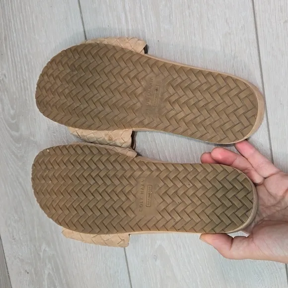 Cole haan Women Grandseries Leather Sandals shoes sz 7.5B