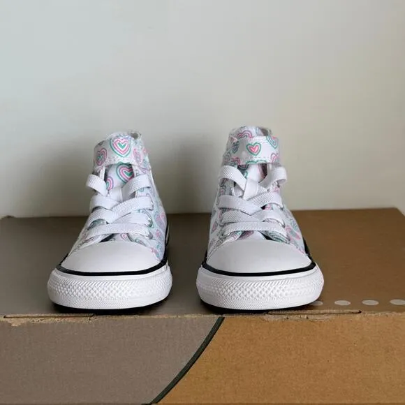 Converse Chuck Taylor Hi ‘Colorful Hearts’ Toddler Sneakers- SZ 7 C