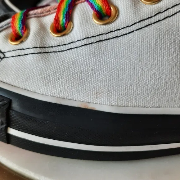 Converse Chuck Taylor Rainbow Sneakers Pride HiTop Unisex Mens 10.5 W 12.5