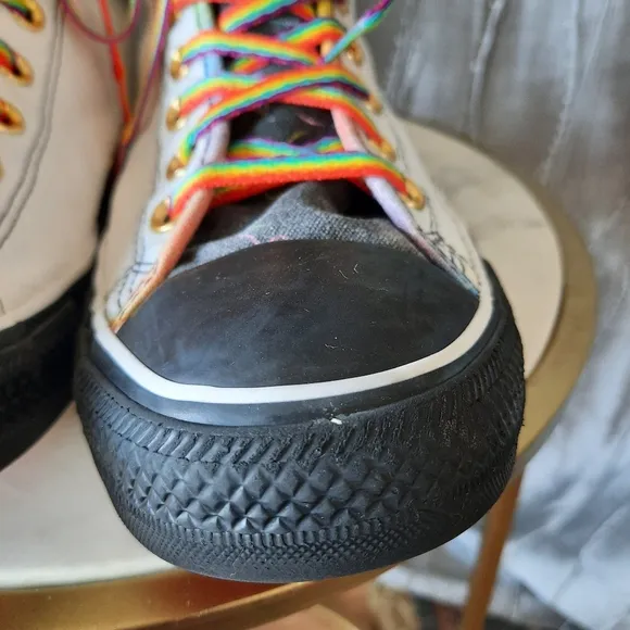 Converse Chuck Taylor Rainbow Sneakers Pride HiTop Unisex Mens 10.5 W 12.5