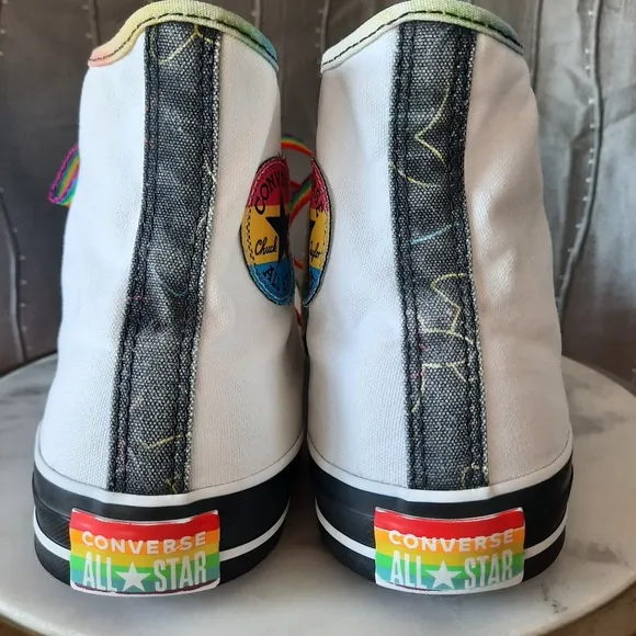Converse Chuck Taylor Rainbow Sneakers Pride HiTop Unisex Mens 10.5 W 12.5