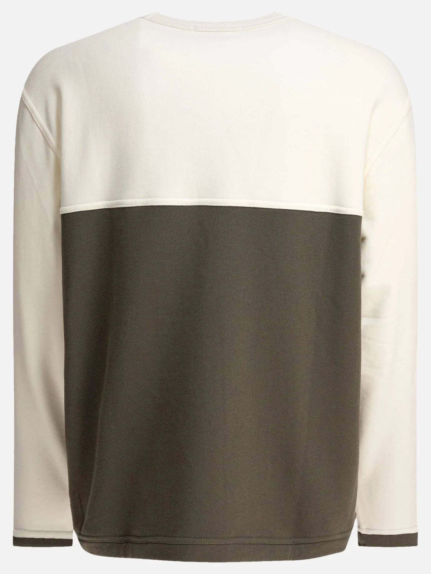 Cotton fleece crewneck sweatshirt