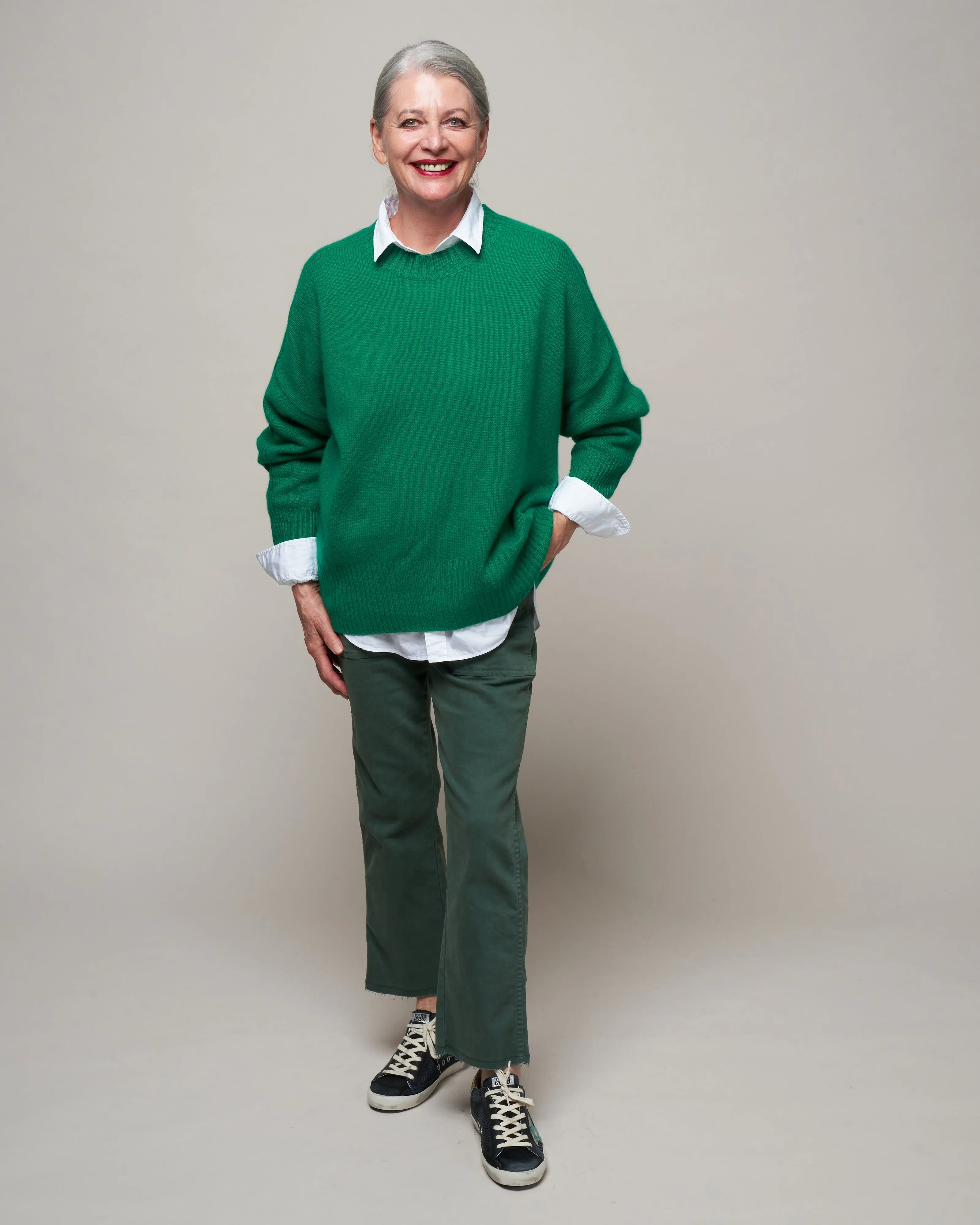 crewneck sweater - parakeet
