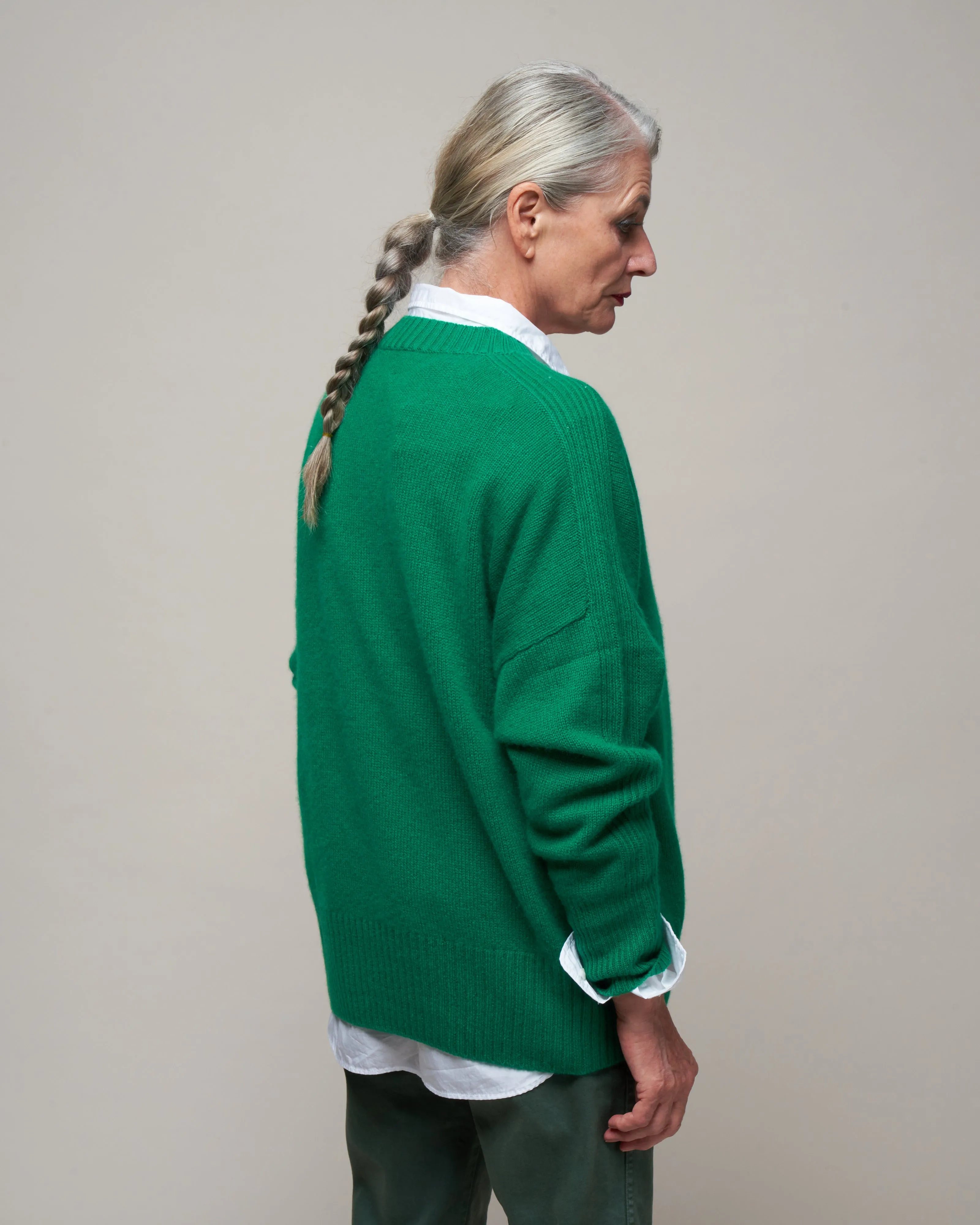 crewneck sweater - parakeet