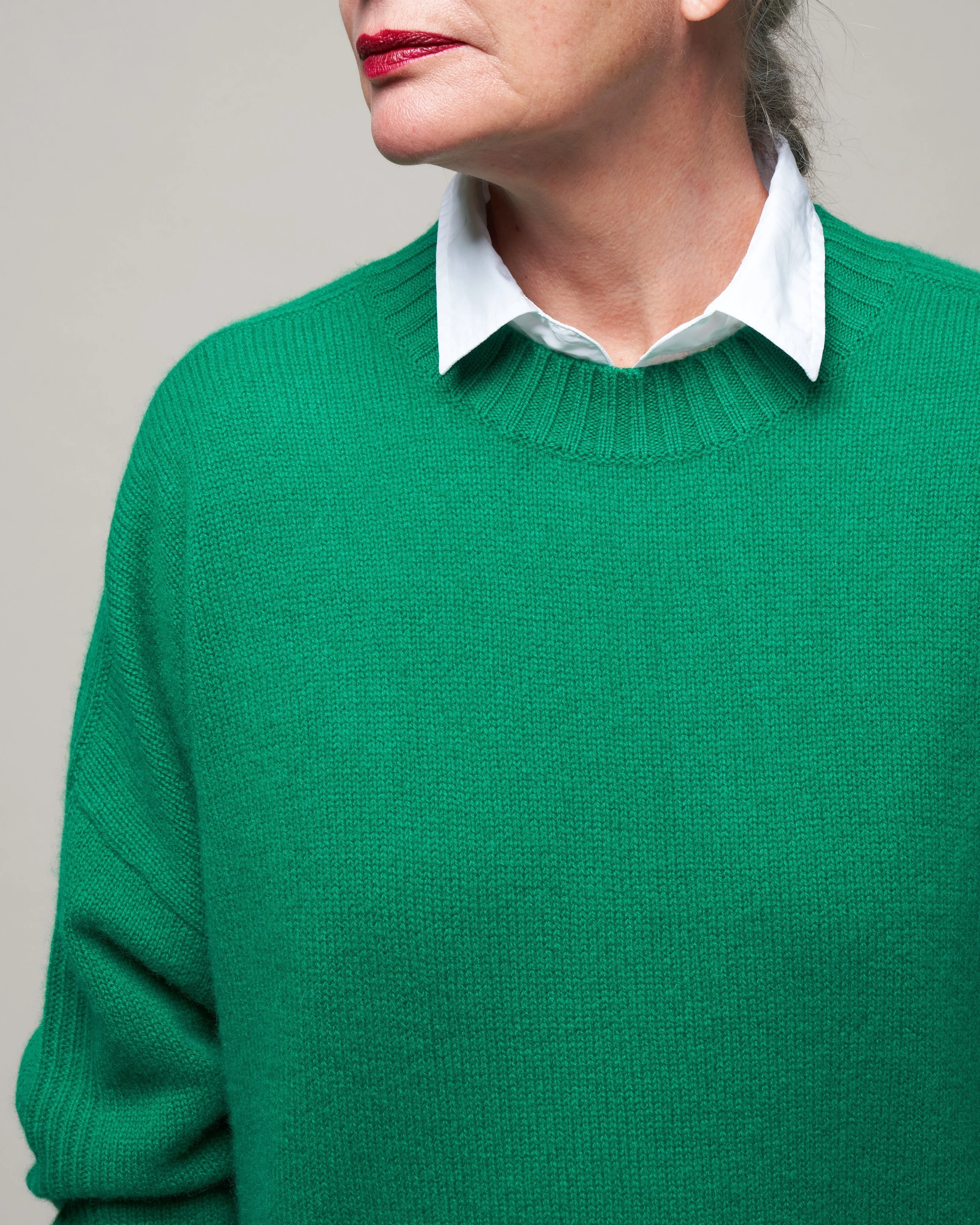 crewneck sweater - parakeet