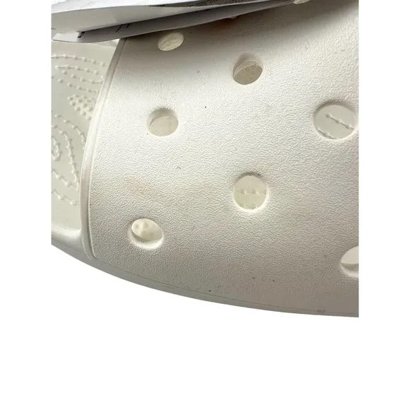 Crocs Classic Slide Sandals, Size Women's 12, Men's 10, White