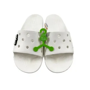 Crocs Classic Slide Sandals, Size Women's 12, Men's 10, White