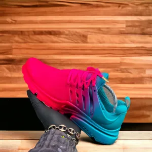 Custom Pink and Turquoise Nike Presto