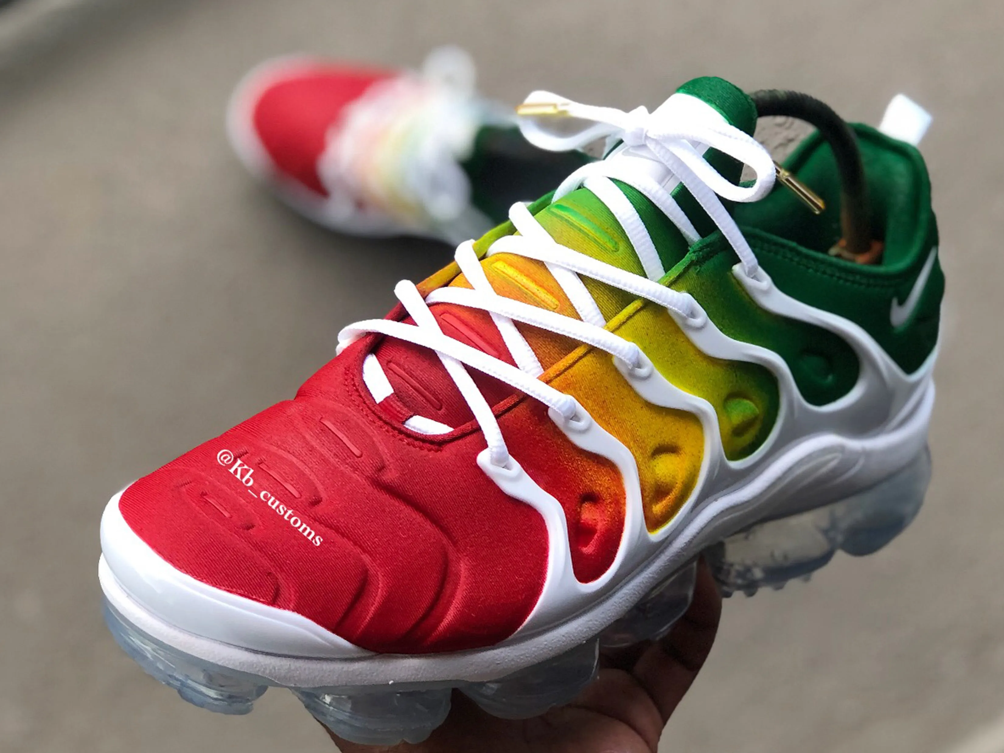 Custom “Rasta” Nike Vapormax