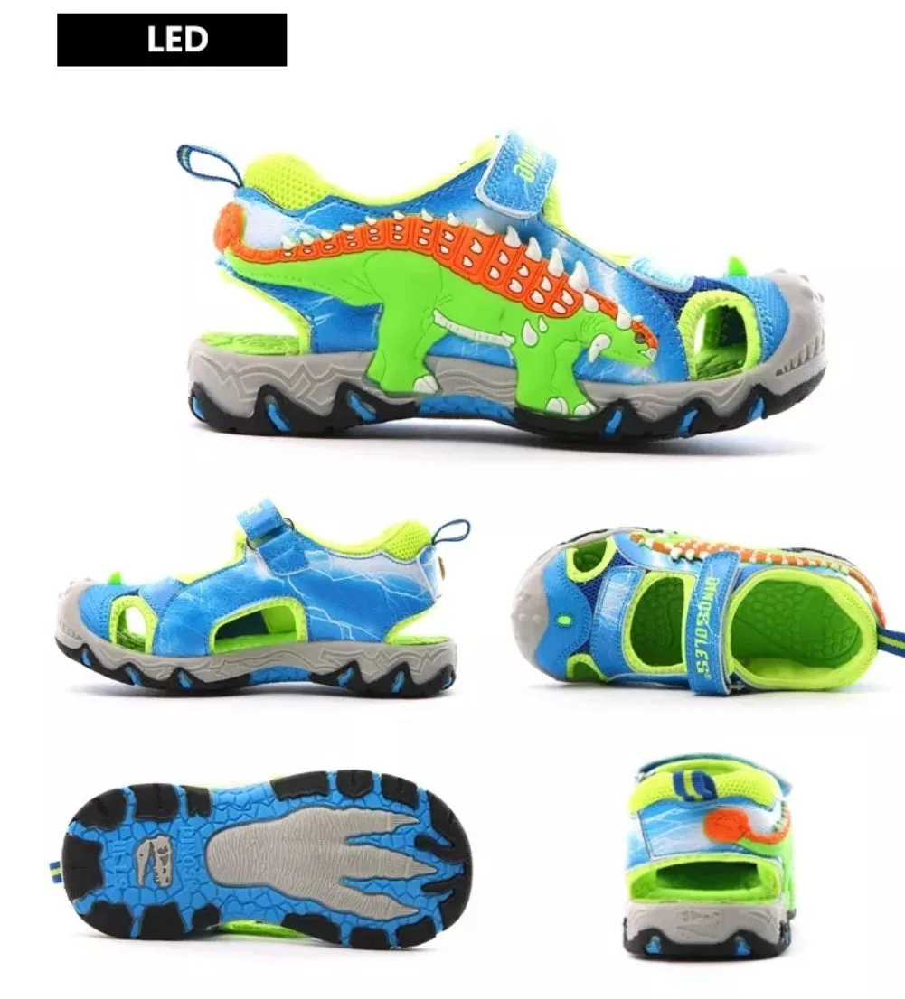 Dinosaur Flashing LED Sandals (2 Colours) Pre Order