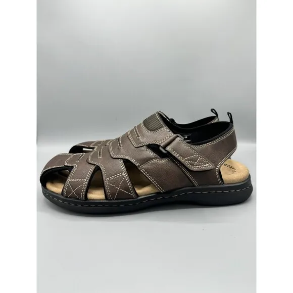 Dockers Men's Searose Closed-Toe Fisherman Sandals, Briar, Size 12 M