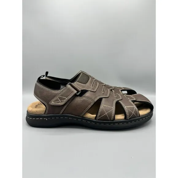 Dockers Men's Searose Closed-Toe Fisherman Sandals, Briar, Size 12 M