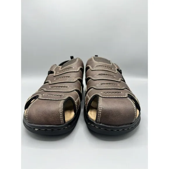 Dockers Men's Searose Closed-Toe Fisherman Sandals, Briar, Size 12 M