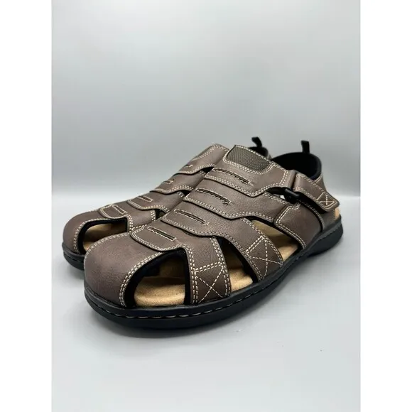 Dockers Men's Searose Closed-Toe Fisherman Sandals, Briar, Size 12 M
