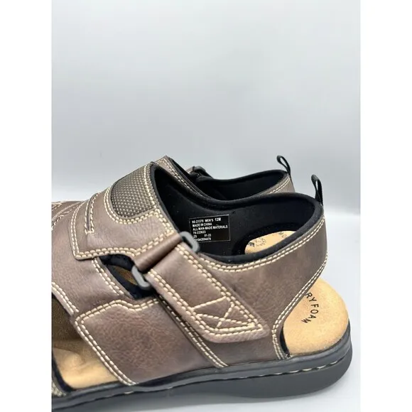 Dockers Men's Searose Closed-Toe Fisherman Sandals, Briar, Size 12 M
