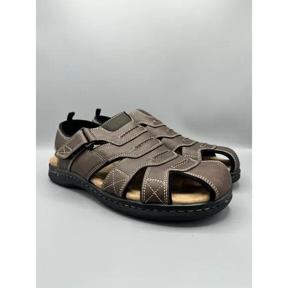 Dockers Men's Searose Closed-Toe Fisherman Sandals, Briar, Size 12 M