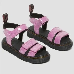 Dr. Martens Klaire Pink Glitter Sandals size: 5