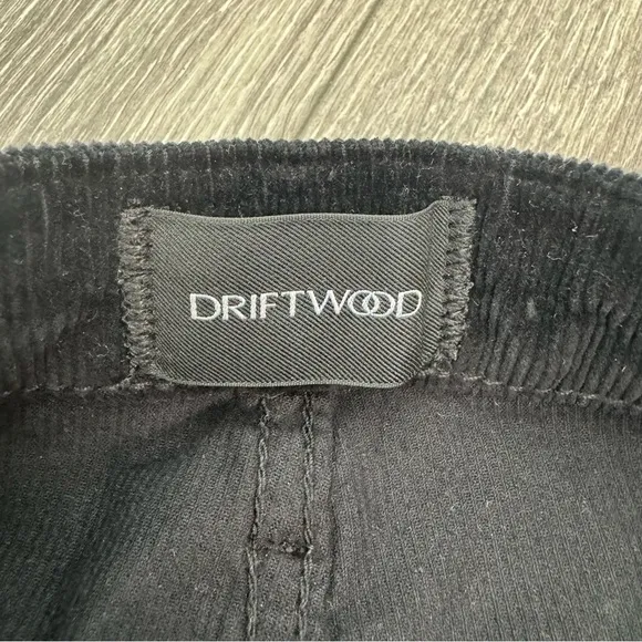 Driftwood Black Corduroy Southwestern Aztec Embroidered Skirt Size 28 NWT