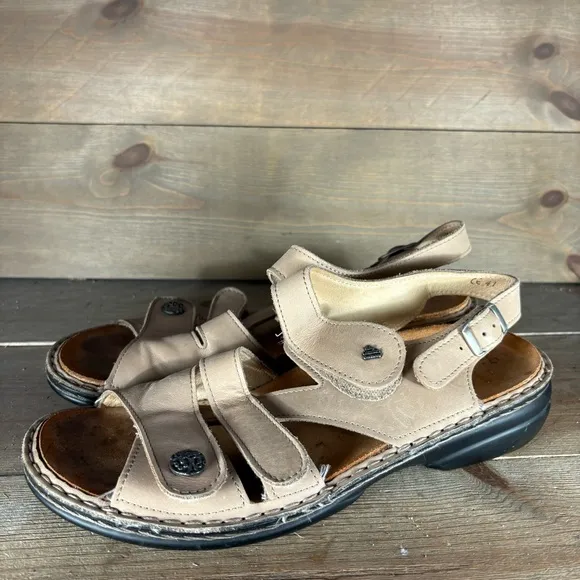 finn comfort gomera womens size 41 shoes brown leather strappy comfort sandals