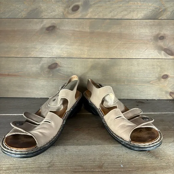 finn comfort gomera womens size 41 shoes brown leather strappy comfort sandals
