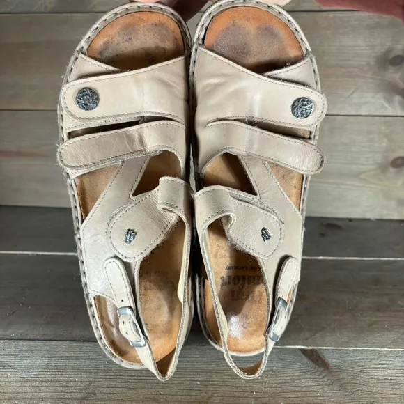 finn comfort gomera womens size 41 shoes brown leather strappy comfort sandals