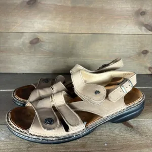 finn comfort gomera womens size 41 shoes brown leather strappy comfort sandals