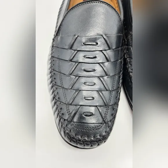 FLORSHEIM Weave Bridgeport Loafers Men’s Size 11D Black Style #18341