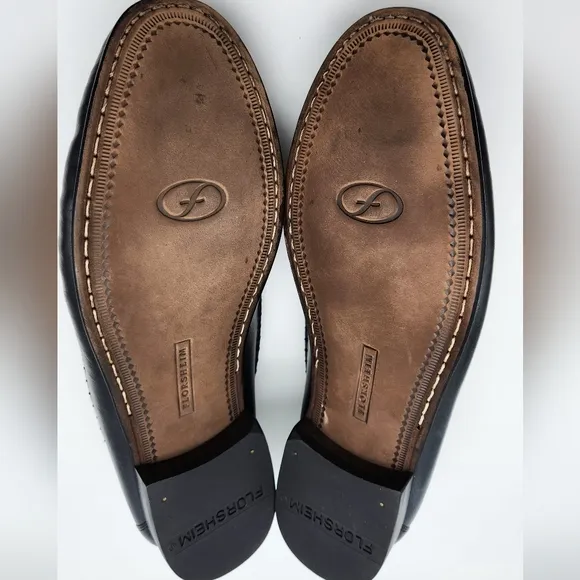 FLORSHEIM Weave Bridgeport Loafers Men’s Size 11D Black Style #18341