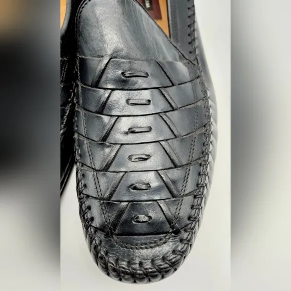 FLORSHEIM Weave Bridgeport Loafers Men’s Size 11D Black Style #18341