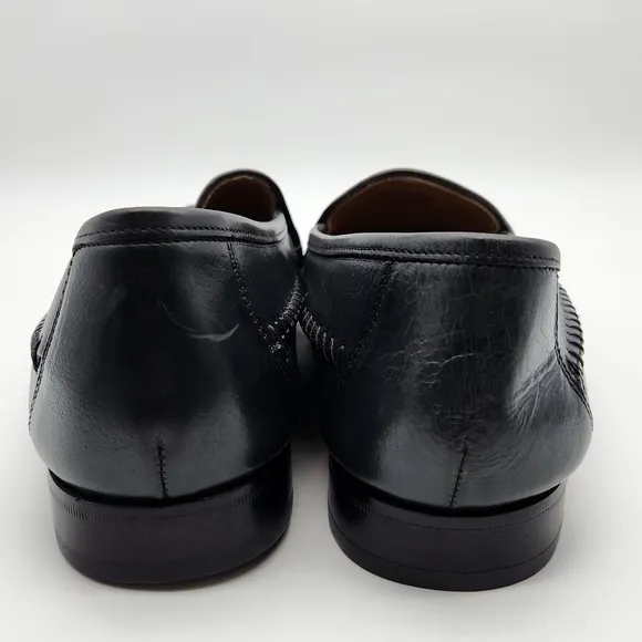 FLORSHEIM Weave Bridgeport Loafers Men’s Size 11D Black Style #18341