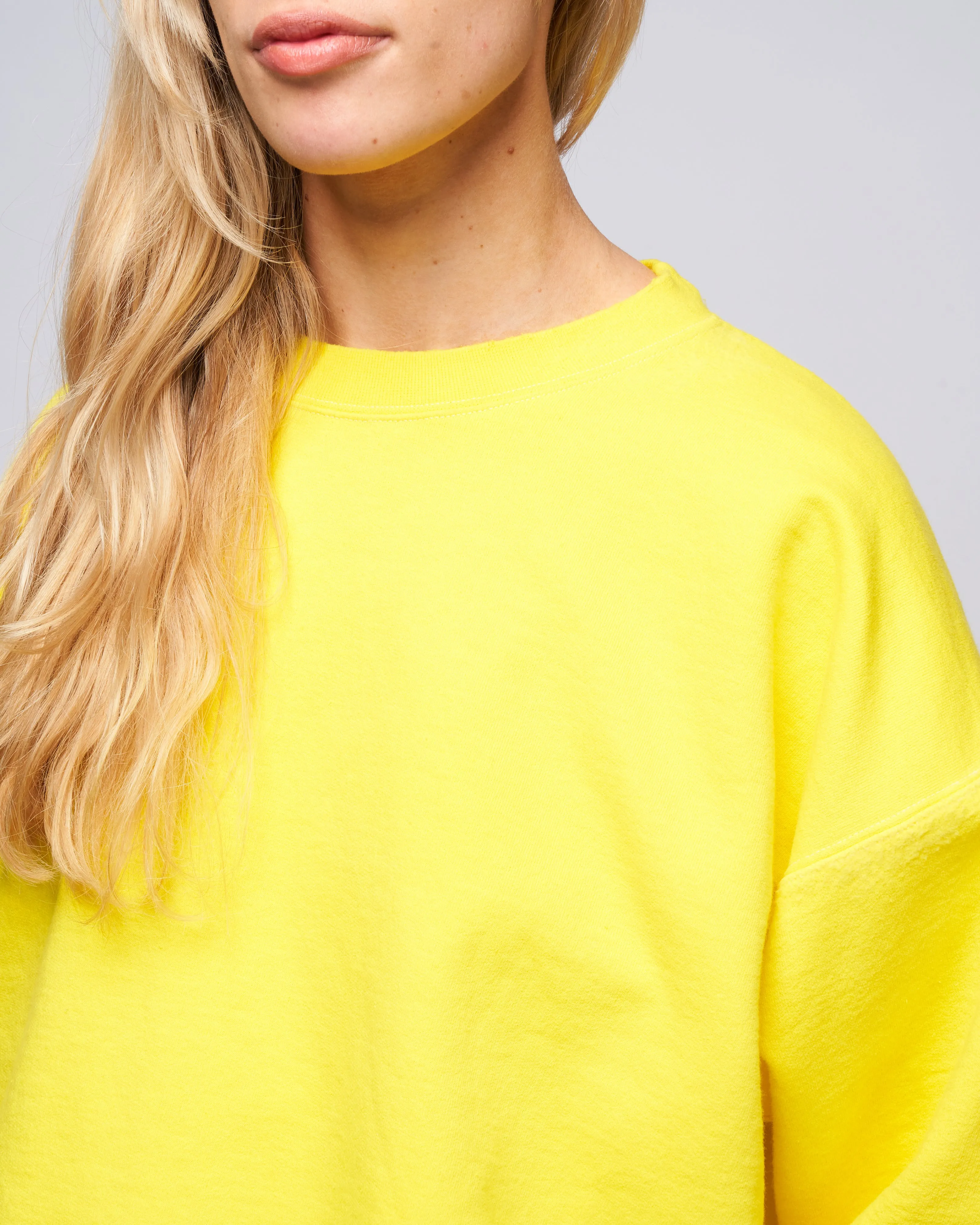 fond sweatshirt - citron