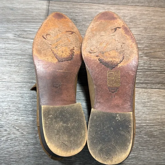 Free people leather flats/loafers size 41 (d180)