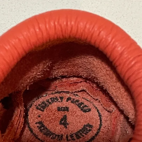 Freshly Picked Salmon Baby Knotted Bow Leather Moccasins