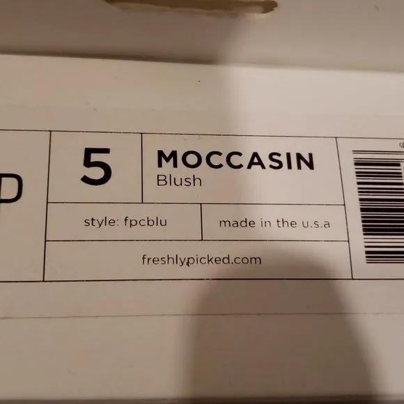 Freshly picked Moccasins