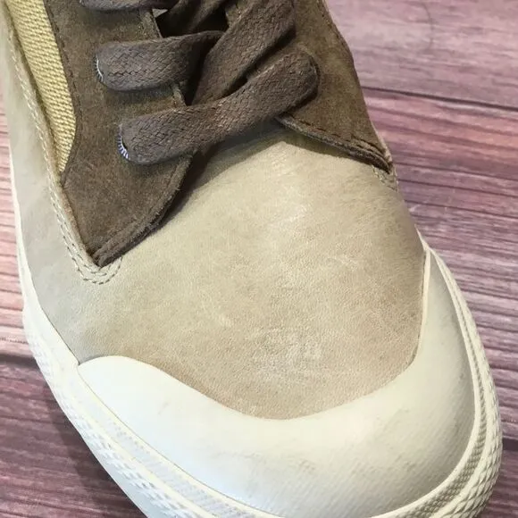 Frye Gia Lug Trail Sneaker Boots High Top Platform Tan Brown 6