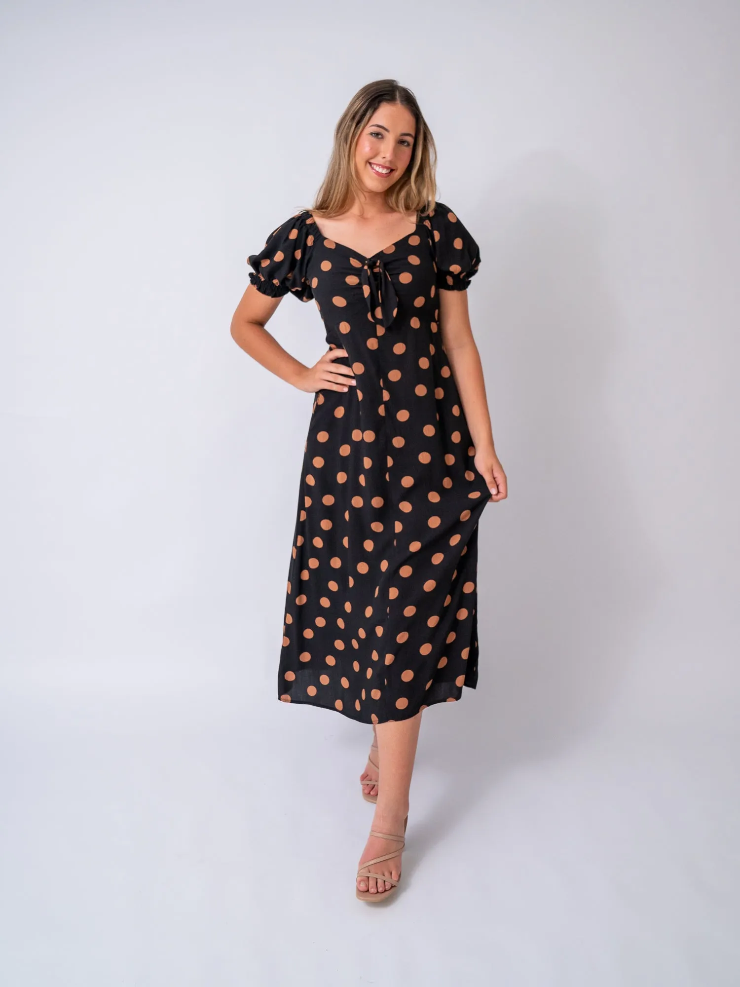Georgia Polka Dot Midi Dress