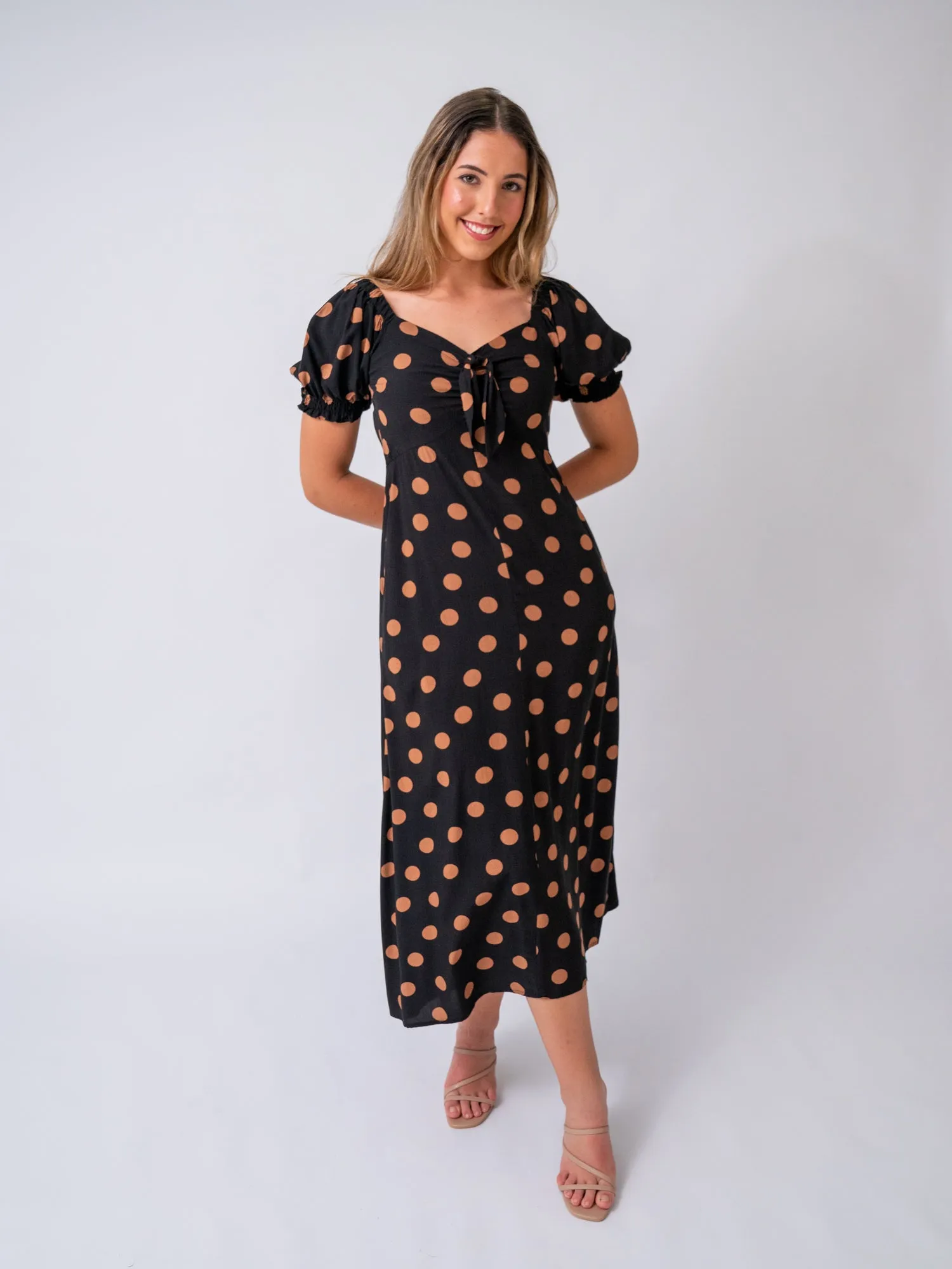 Georgia Polka Dot Midi Dress