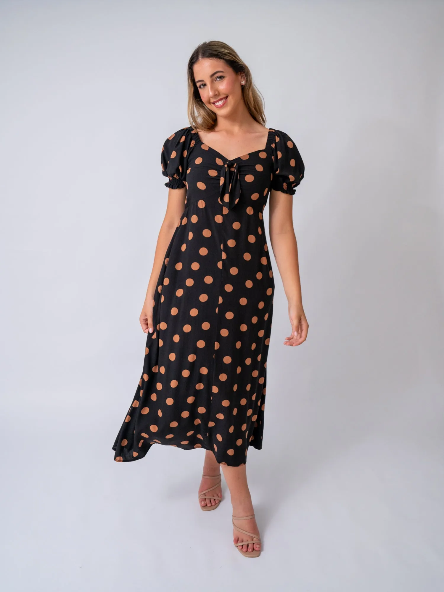 Georgia Polka Dot Midi Dress