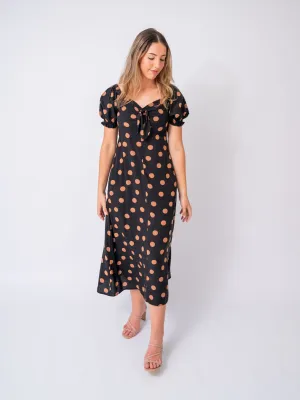 Georgia Polka Dot Midi Dress
