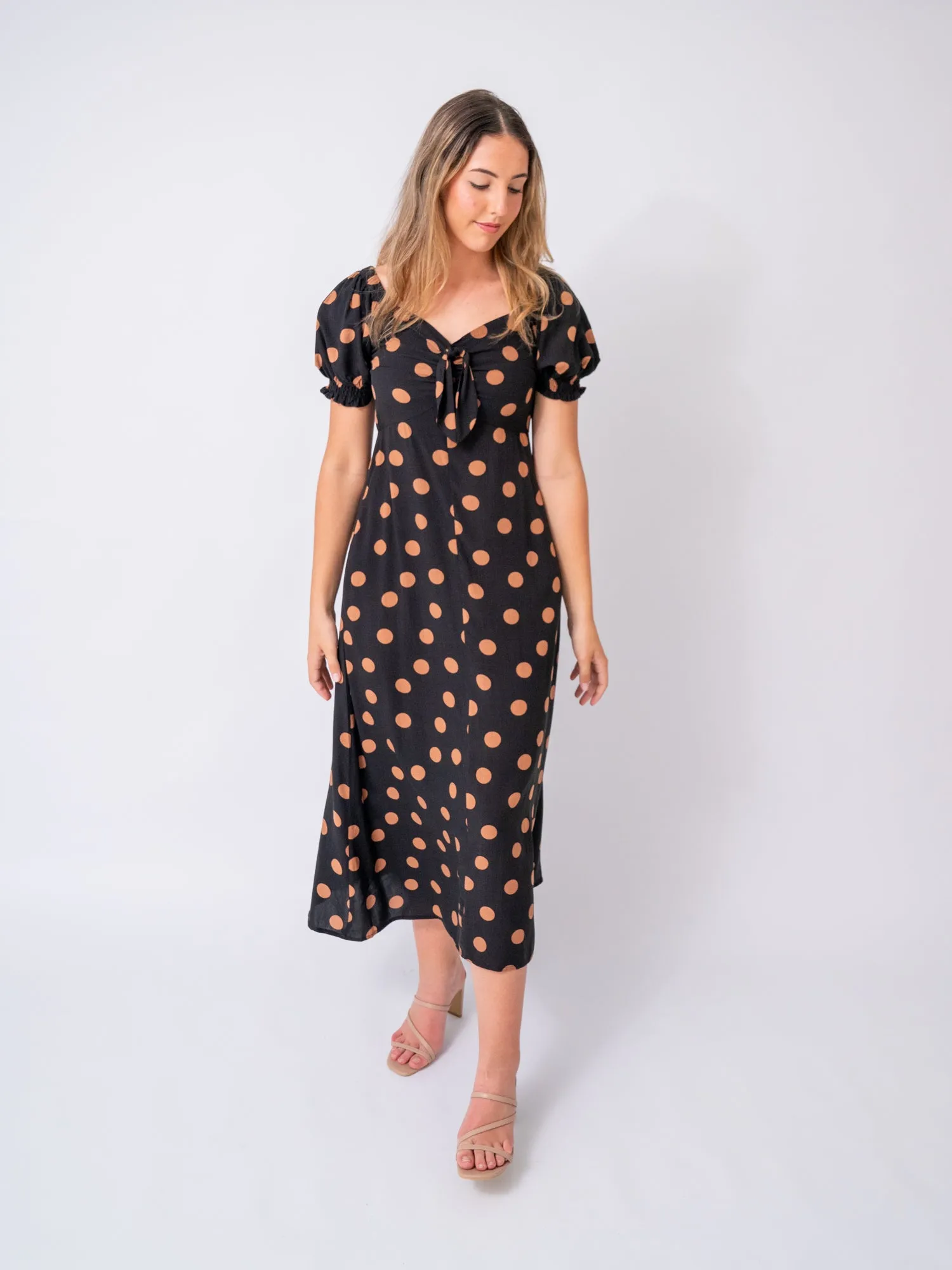 Georgia Polka Dot Midi Dress