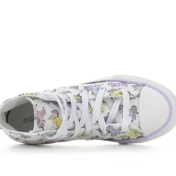 GIRLS' CONVERSE LITTLE KID CHUCK TAYLOR ALL STAR UNICORN MID SNEAKERS A00927F