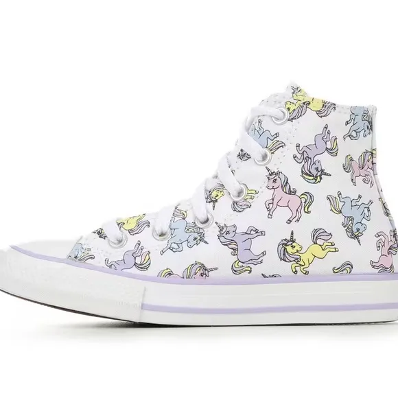 GIRLS' CONVERSE LITTLE KID CHUCK TAYLOR ALL STAR UNICORN MID SNEAKERS A00927F
