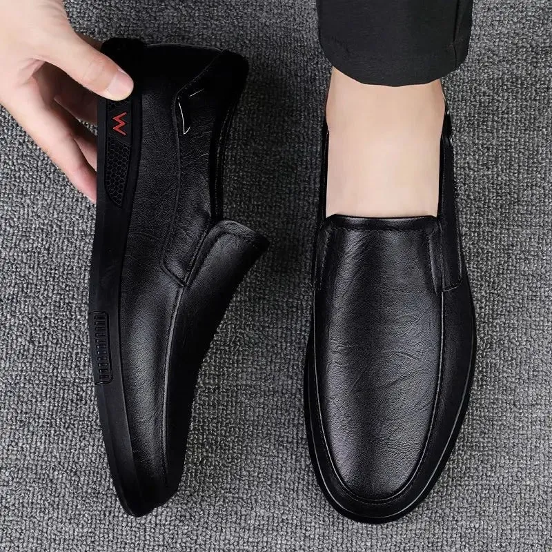 Hudson™ Moccasins stijl zwart heren leren schoenen