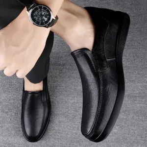 Hudson™ Moccasins stijl zwart heren leren schoenen